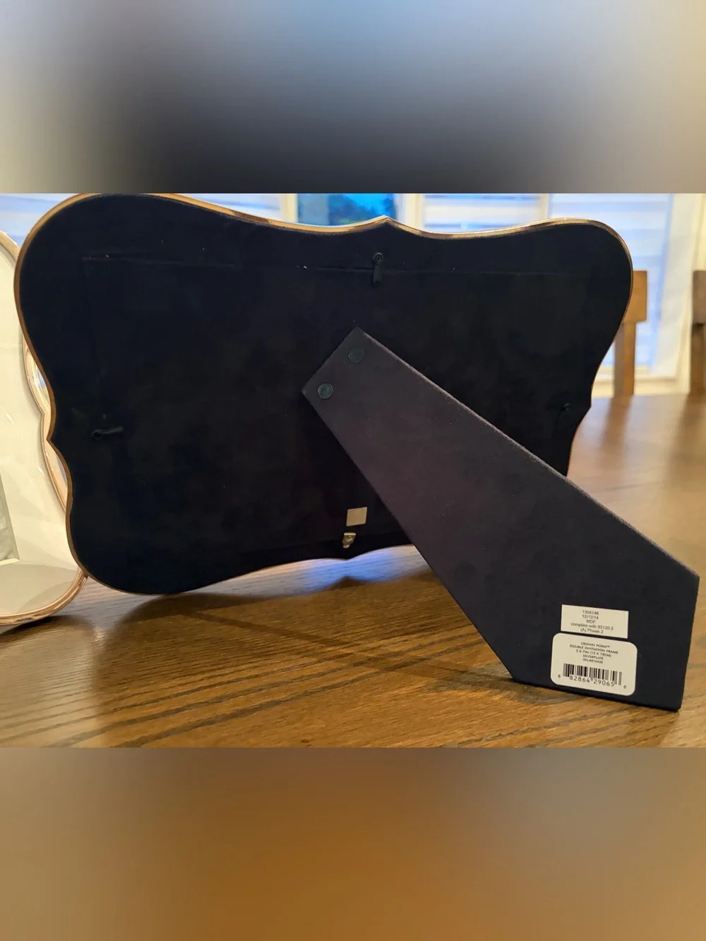 kate spade Silverplate Crown Point Double Invitation Frame and 5x7 Frames